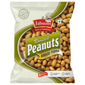 JABSONS ROASTED PEANUTS NIMBOO PUDINA