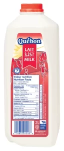 QUEBON 3.25% WHOLE MILK